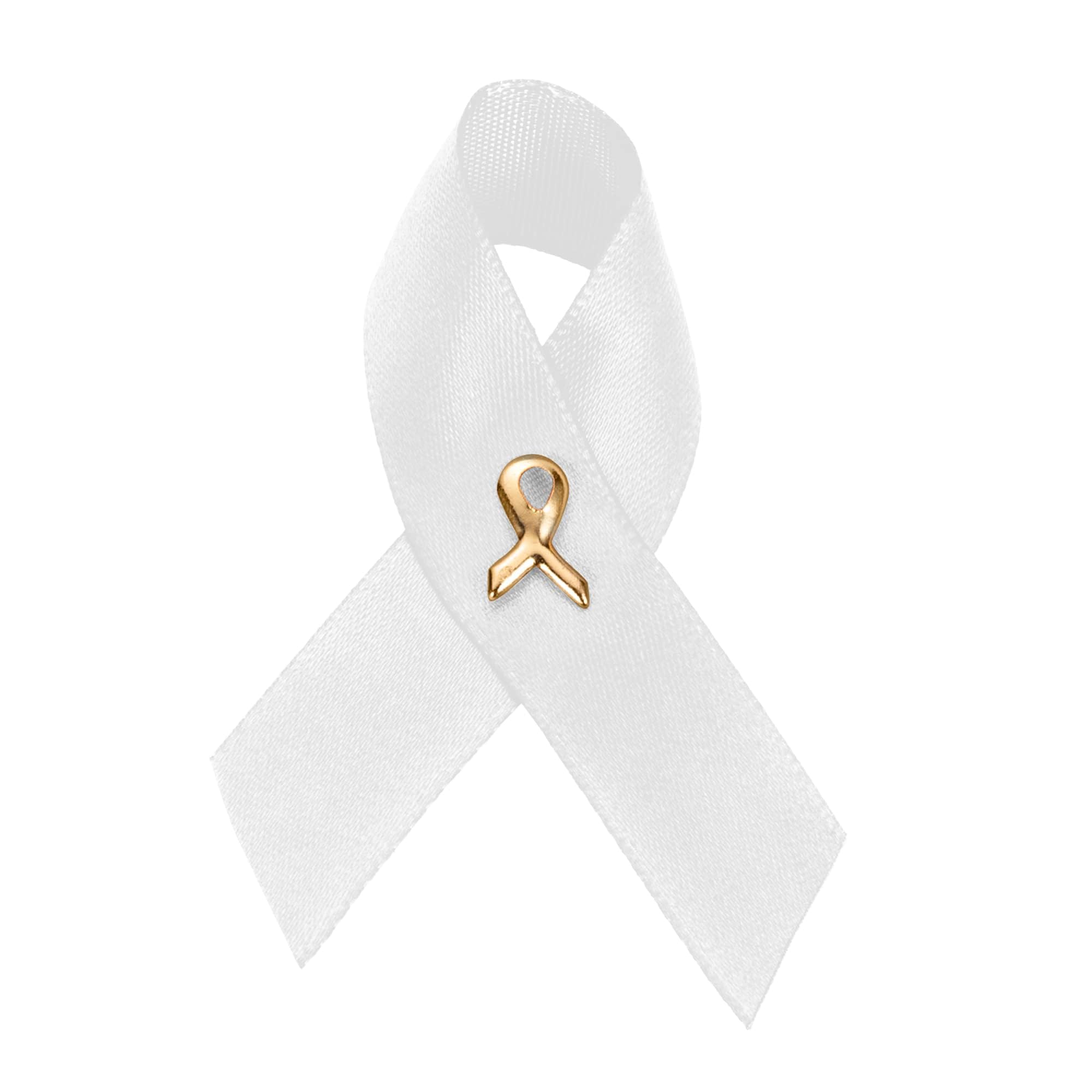 1/2/5/10/25/50/100pcs Satin Awareness Ribbon Pins (Pick your color), for Cancer &amp; Disease Awareness, Bulk Quantities for Fundraising, Events, Gift Giving