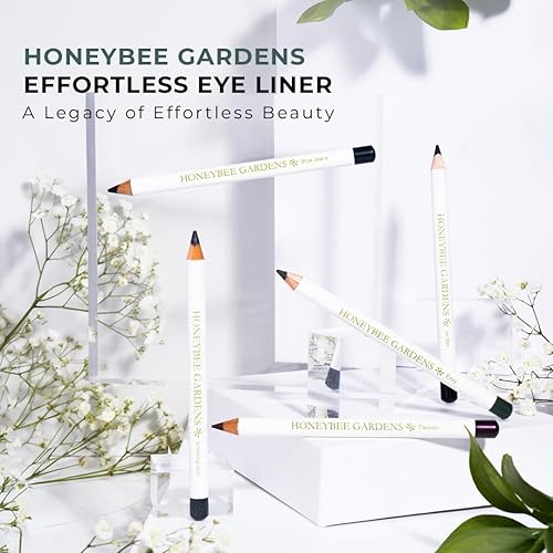 Miniatura 8 de Honeybee Gardens Lápiz delineador para ojos sin esfuerzo en Negro Jet Set, Pigmentación rica, suave, de larga duración, vegano, sin gluten