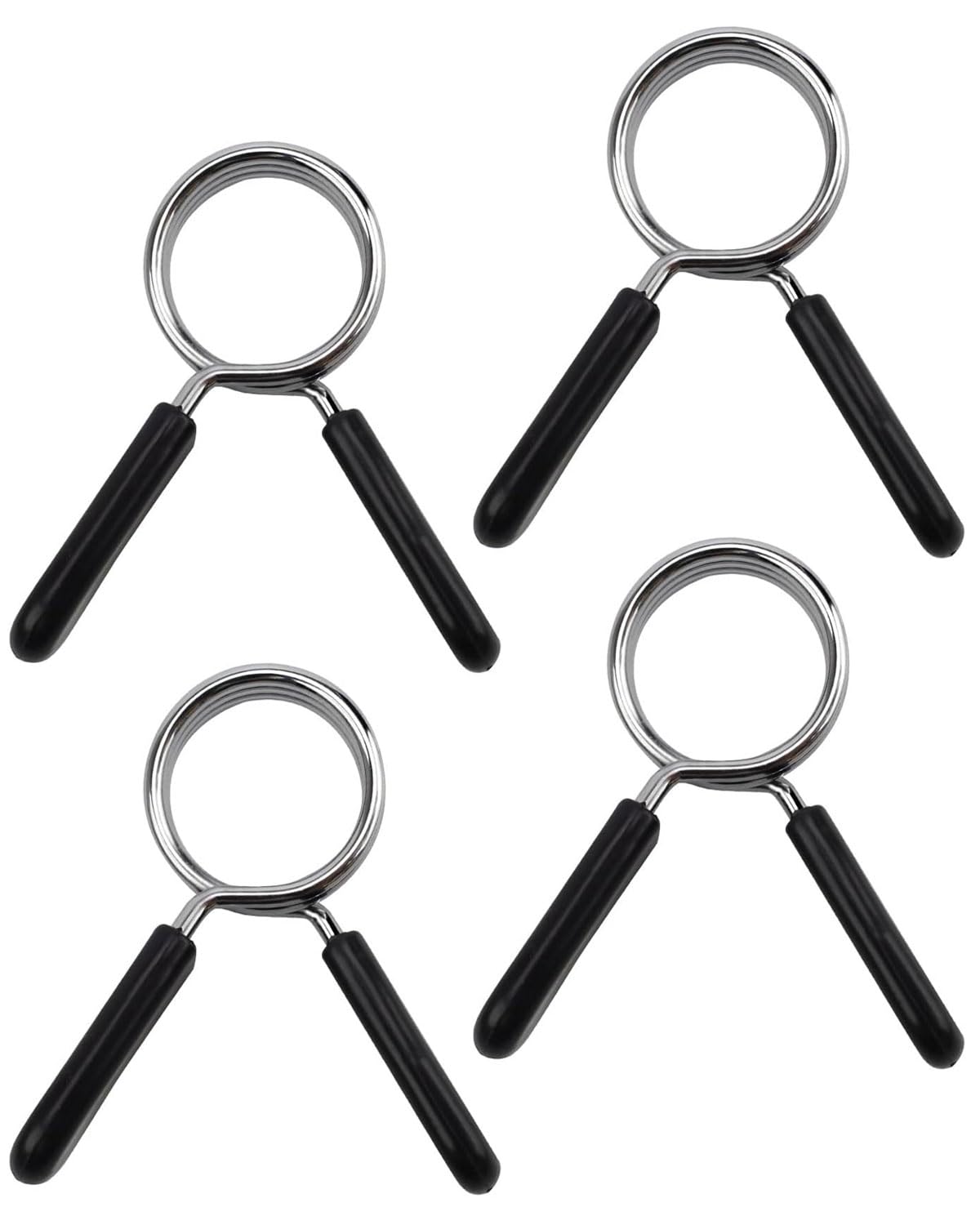 4 pcs 25 Mm Bilanciere Palestra,per Bilanciere con Chiusura a Molla,Chiusura a Molla in ABS,Morsetti per Bilanciere,per Sollevamento Pesi,Allenamento di Forza,Fissaggio a Manubri Corti