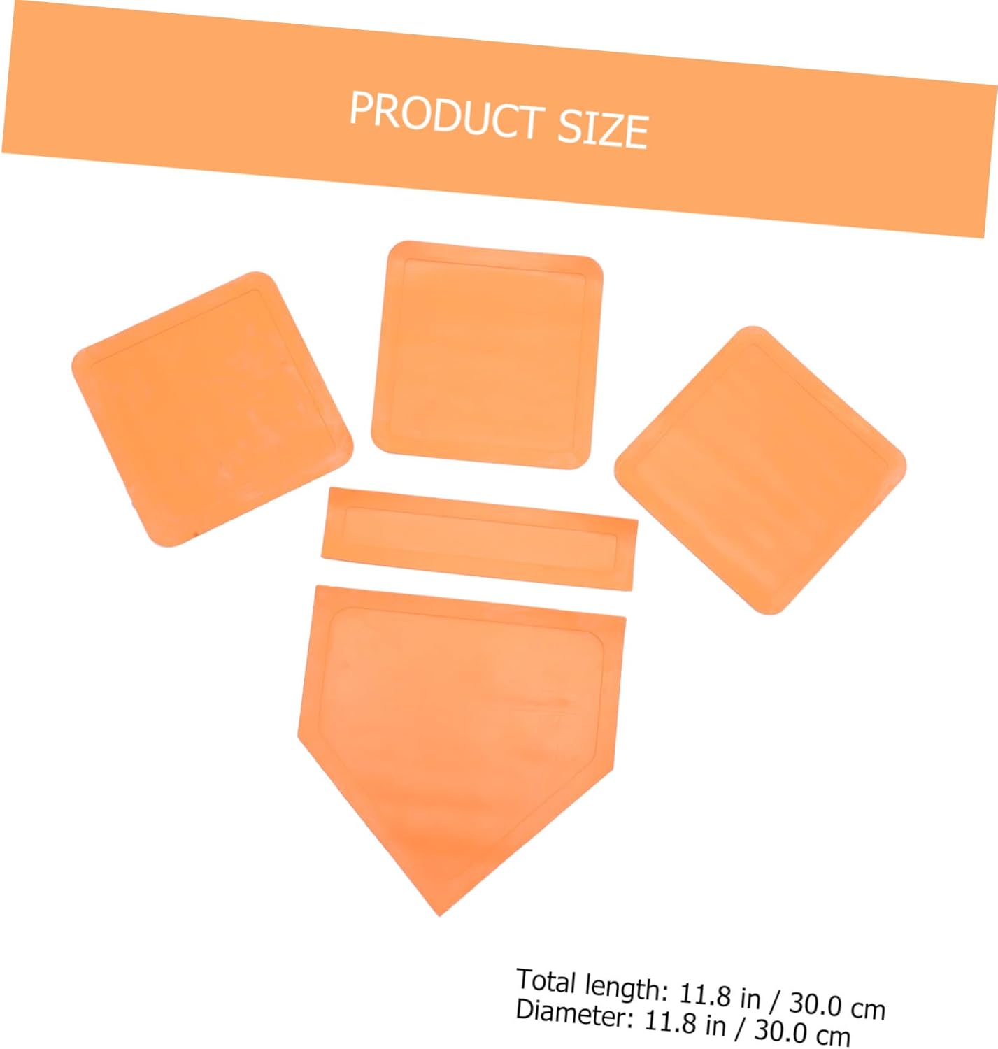 1set Non- Rubber Baseball and Softball Bases Pitcher Plate for Indoor and Outdoor Training for Schools Camps and Backyard Practice