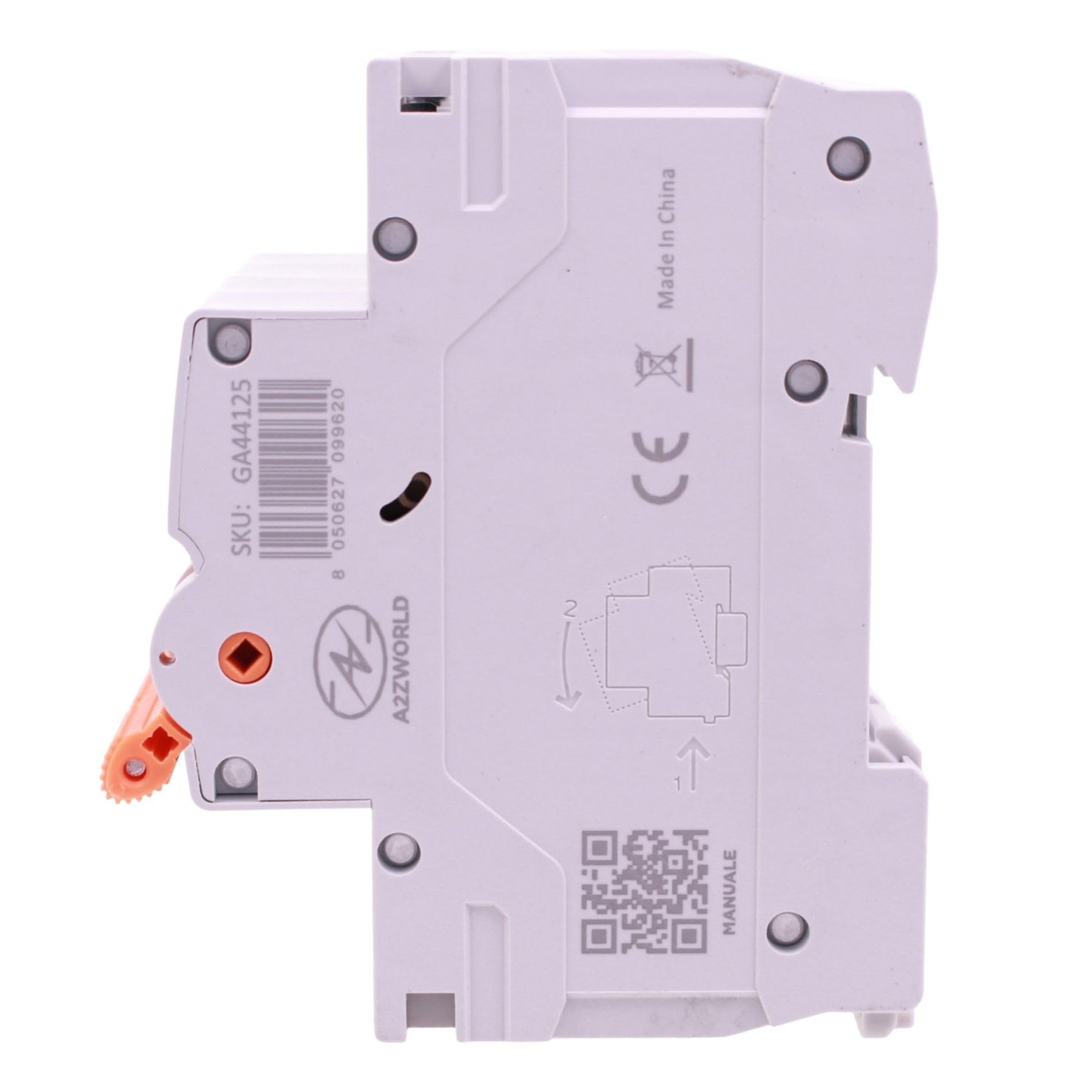 4 interruptores magnetotérmicos trifásicos 4P 125 A D125, curva D 10 kA, 4 módulos DIN 380 V AC, certificado IEC60898-1, serie GYM9H-125 profesional