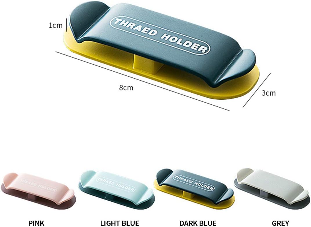 MASSMART Multipurpose Cable Organizer, Wall Plug Holder, Self Adhesive Cable Clips for Home, Office, Kitchen & Bathroom, Wire Holder, Wire Management Clamps, Set of 4