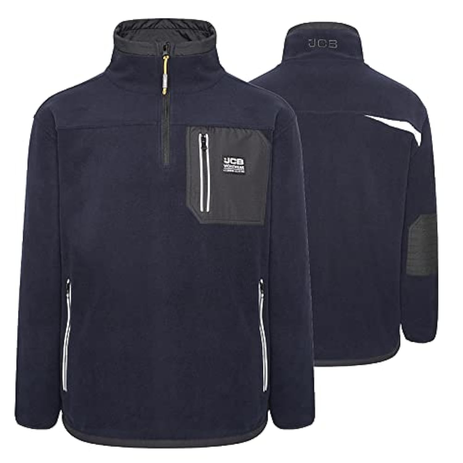 Jcb Dark Trade Heavyweight 1/4 Zip Navy - 3XL