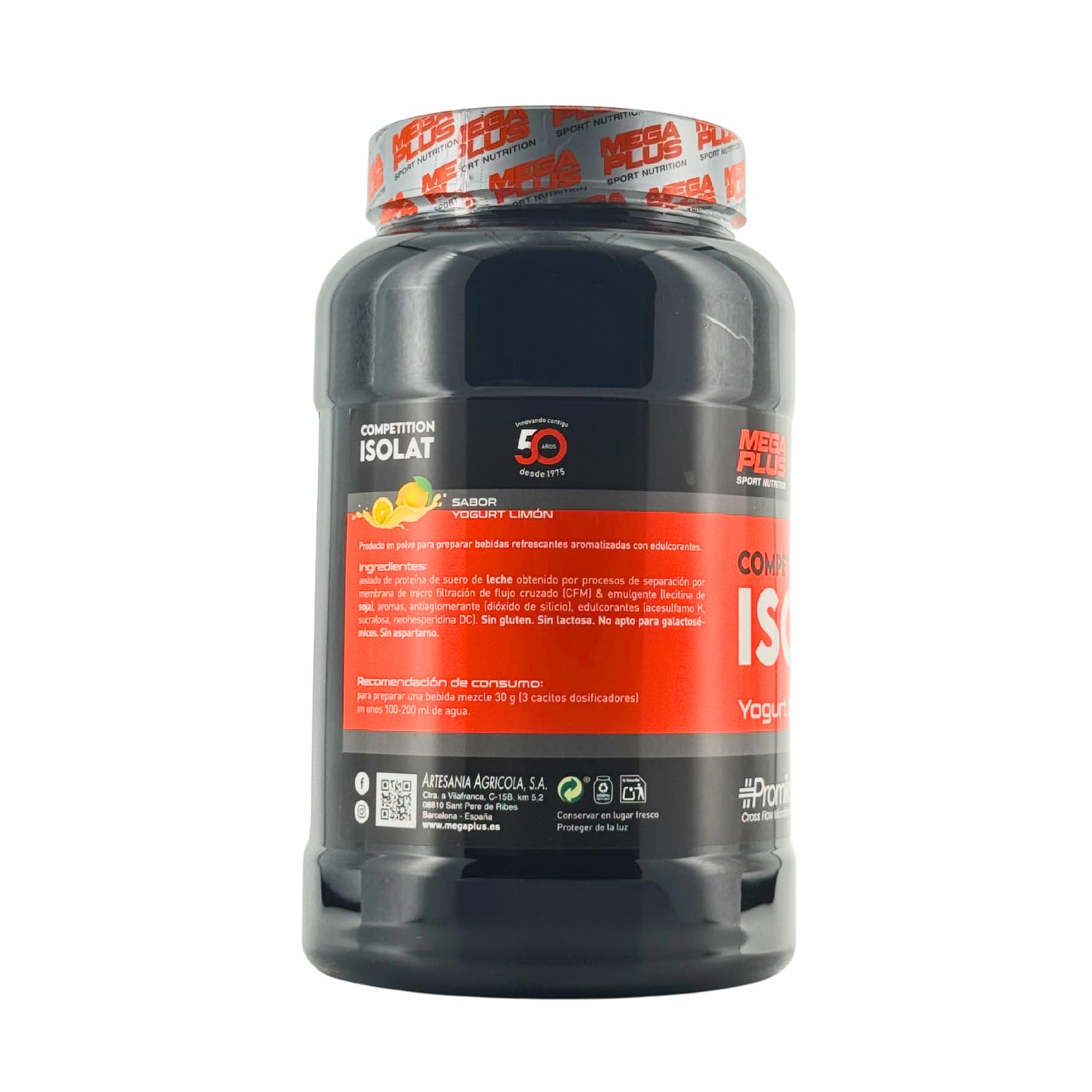 Białko - Isolate Competition - Mega Plus - CFM - Czyste białko w proszku - Isolate 100% - Promiko, białko zawodowe dla elitarnych sportowców (jogurt cytrynowy, 1 kg)