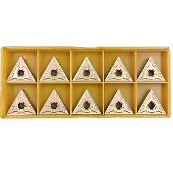 GBJ 10pcs TNMG 331-MA TNMG160404-MA US7 Carbide Turning Inserts Lathe Carbide Inserts Cutting Tools for Machining Steel Parts/Stainless Steel TNMG331-MA US