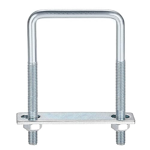 Miniatura 32 de Perno en U cuadrado para remolque, M8 x 3-1/4" x 4-5/8", acero galvanizado