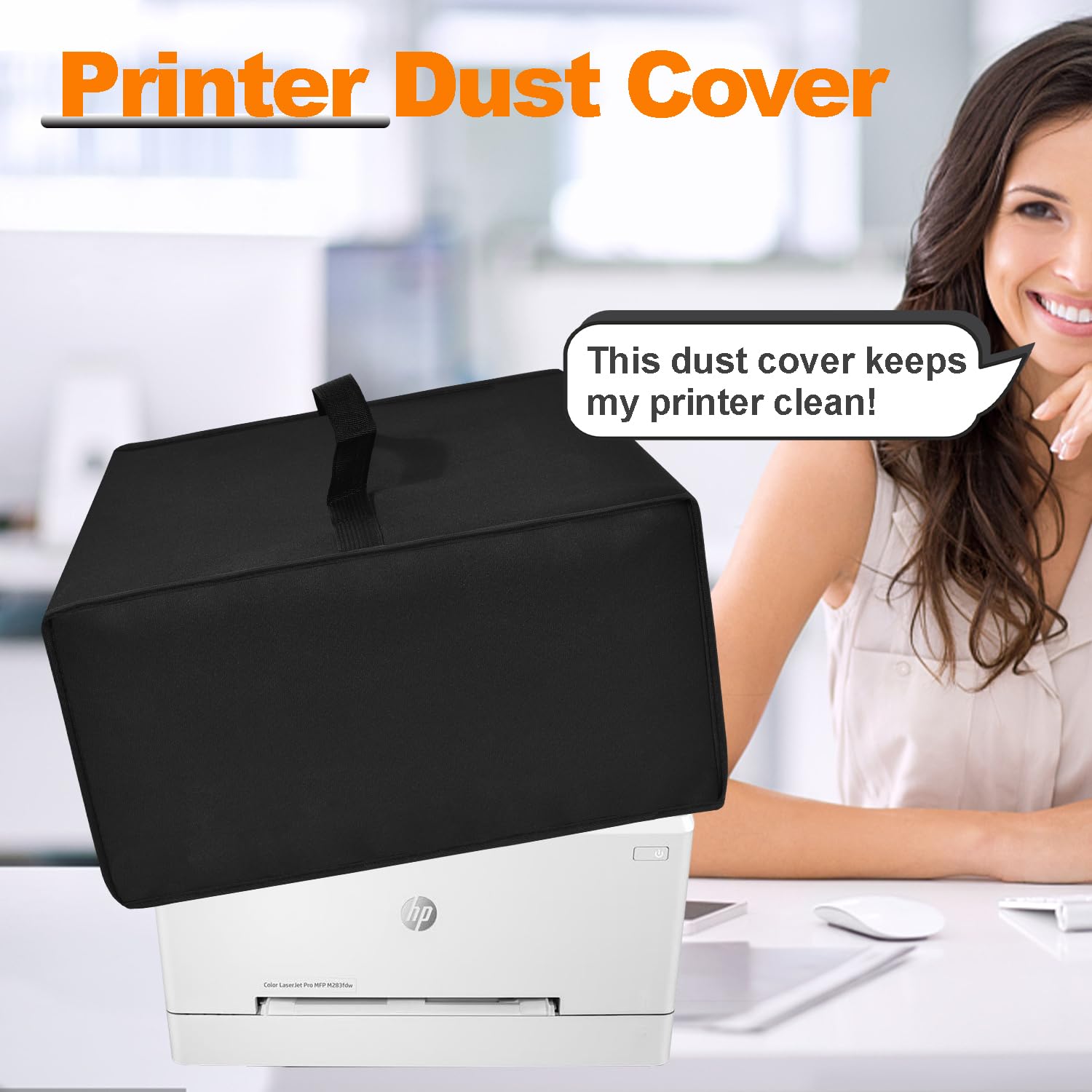 Staubschutz für Drucker, antistatisch, wasserdicht, strapazierfähig, Nylon, für HP Color LaserJet Drucker Pro MFP M177fw/M182nw/M281fdw/4301fdw/M283fdw (49,3 x 48,9 x 34,8 cm (19,3 x 18,9 x