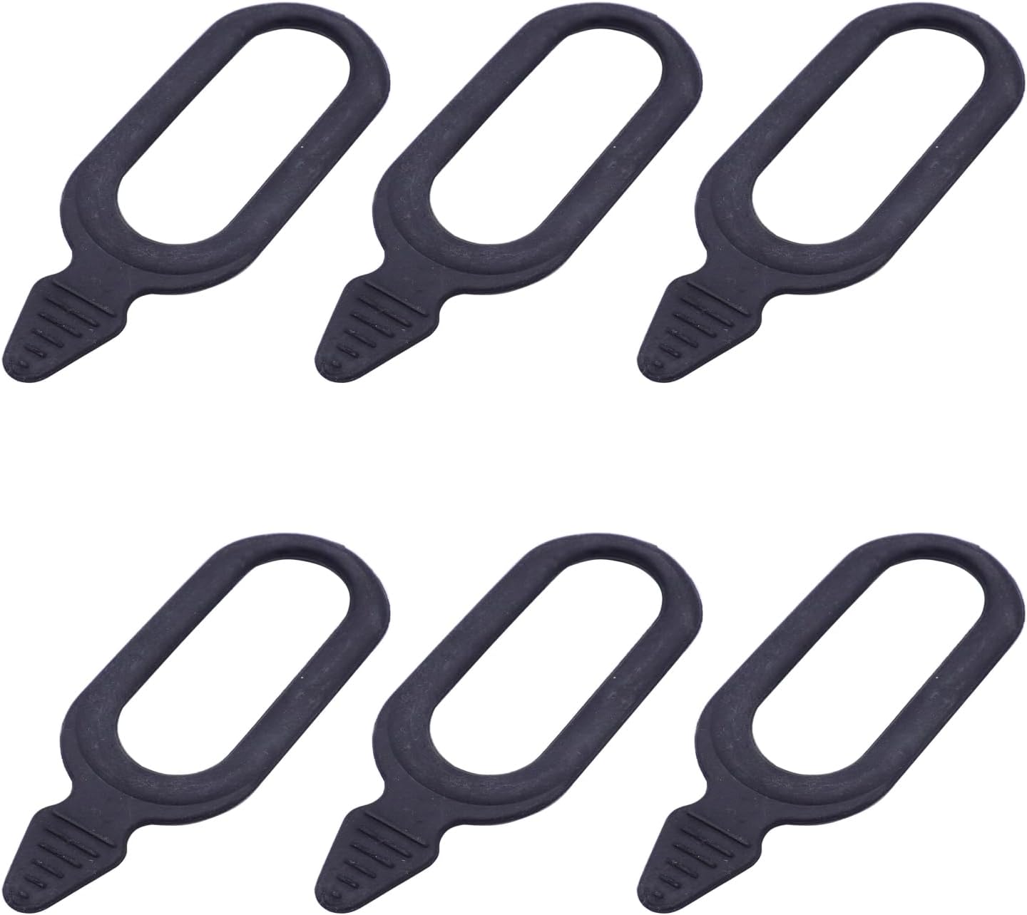 6 Pcs Replacement Rubber Snubber Straps for Graspur ATV Gun & Bow Rack - Compact Style, Secure Rifle & Bow Accessories Holder Strap