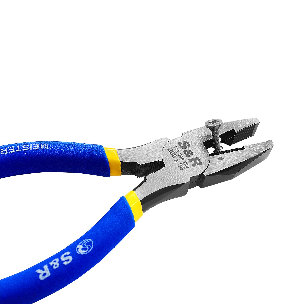 Pinza Universale S&R Professionale - 160mm - Cr-V Con Impugnatura Gommat - Per Taglio Fili - Foto 12