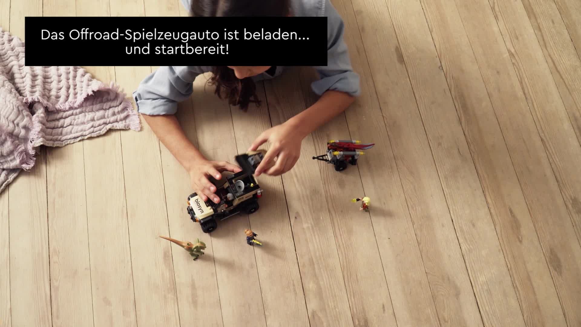 LEGO 76951 Jurassic World Pyroraptor & Dilophosaurus Transport