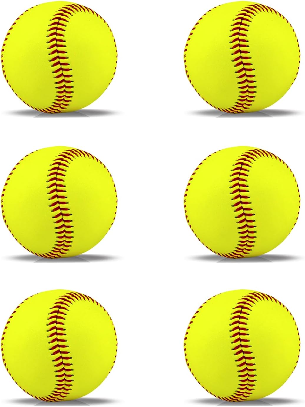 1 Pack Blank Softball Balls Slowpitch,12" Official Size and Weight Suitable for Practice and Training