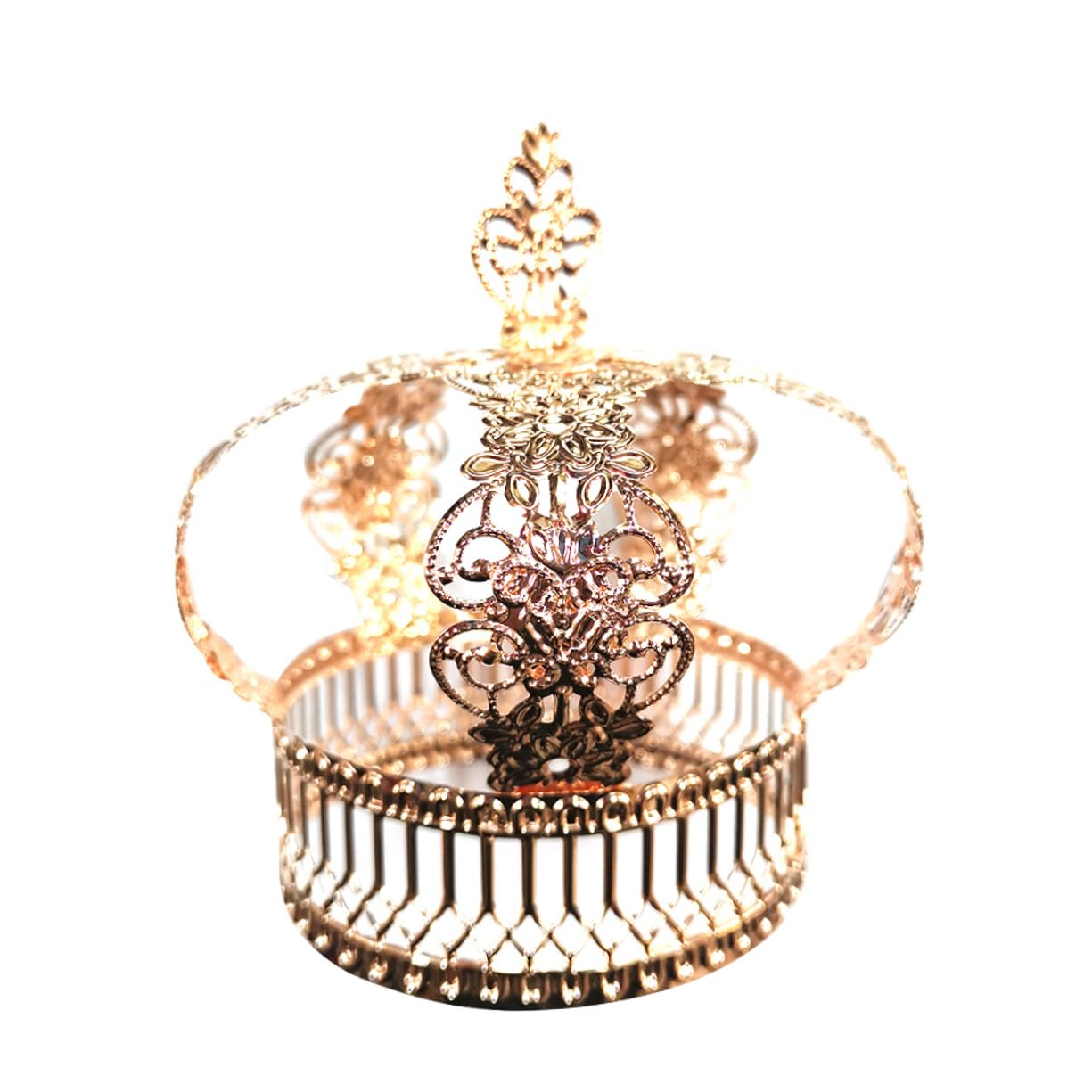 Abaodam 3pièces Couronne De Gâteau Élégante Or Rose Décoration De Gâteau Anniversaire Et Fournitures De Fête Accessoire Parfait pour Mariage Shower Et Thèmes Royaux