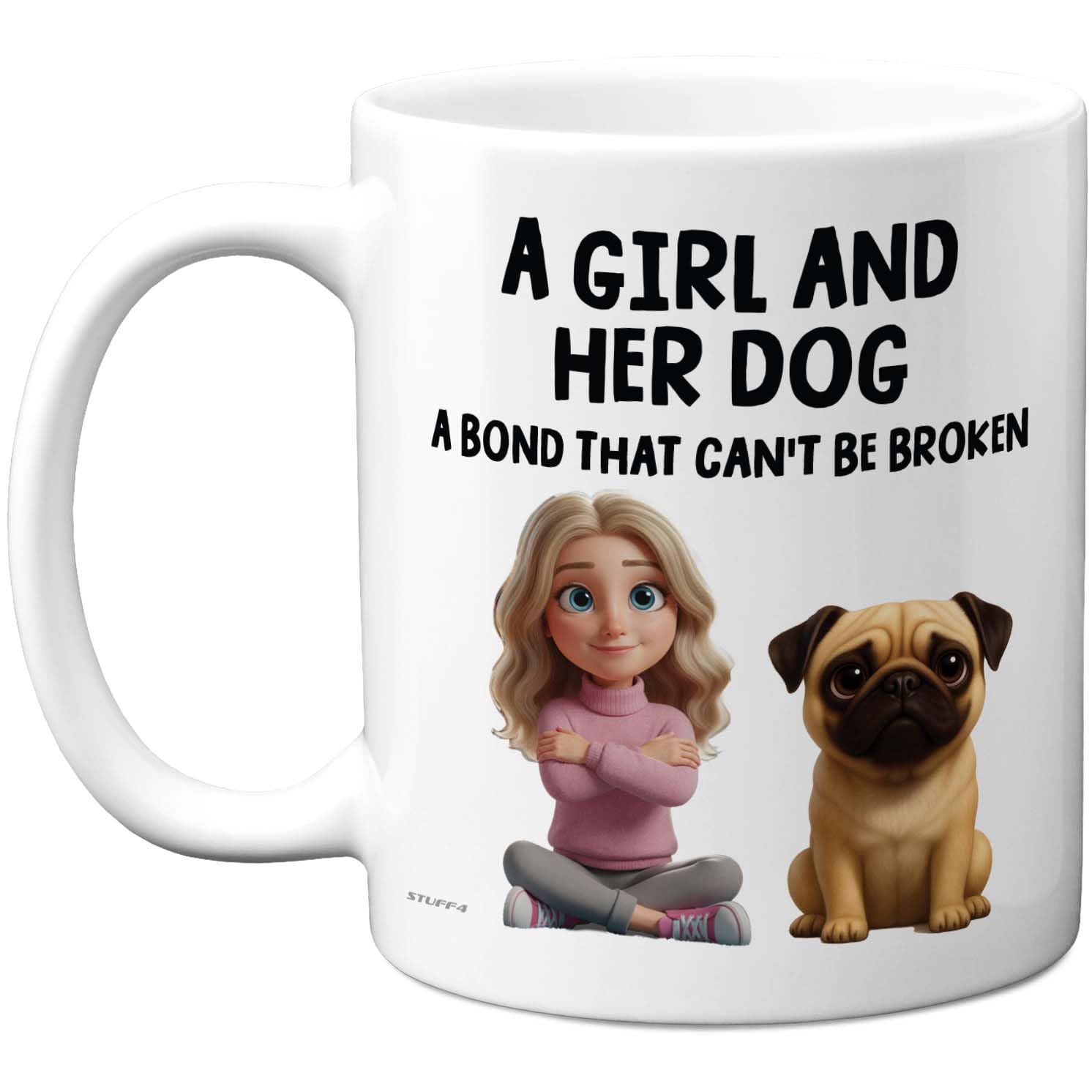 Stuff4 Dog Lover, Pug Mug Dog Owner Birthday Presents