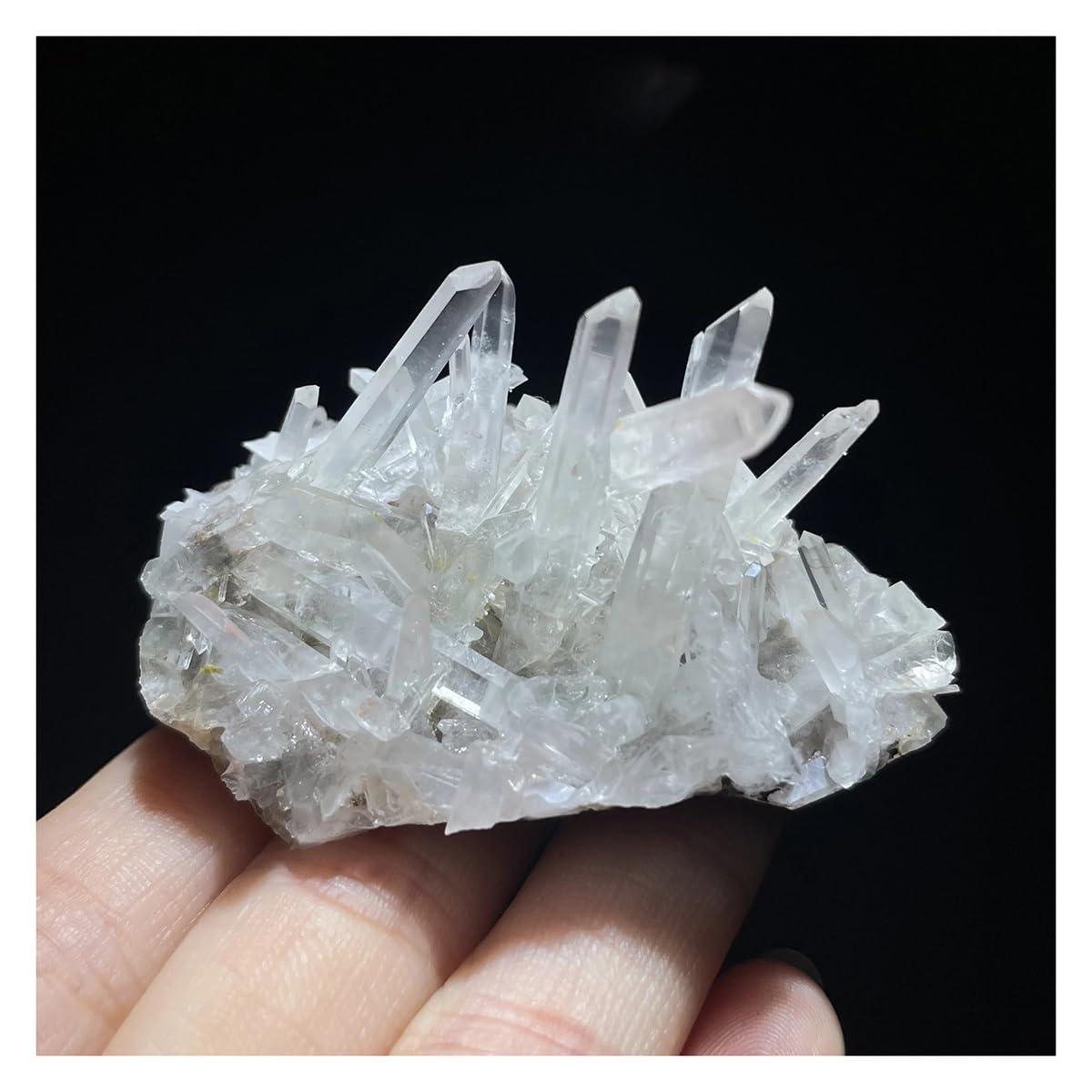 Regalo mineral de cuarzo natural y racimo de cristal para coleccionistas