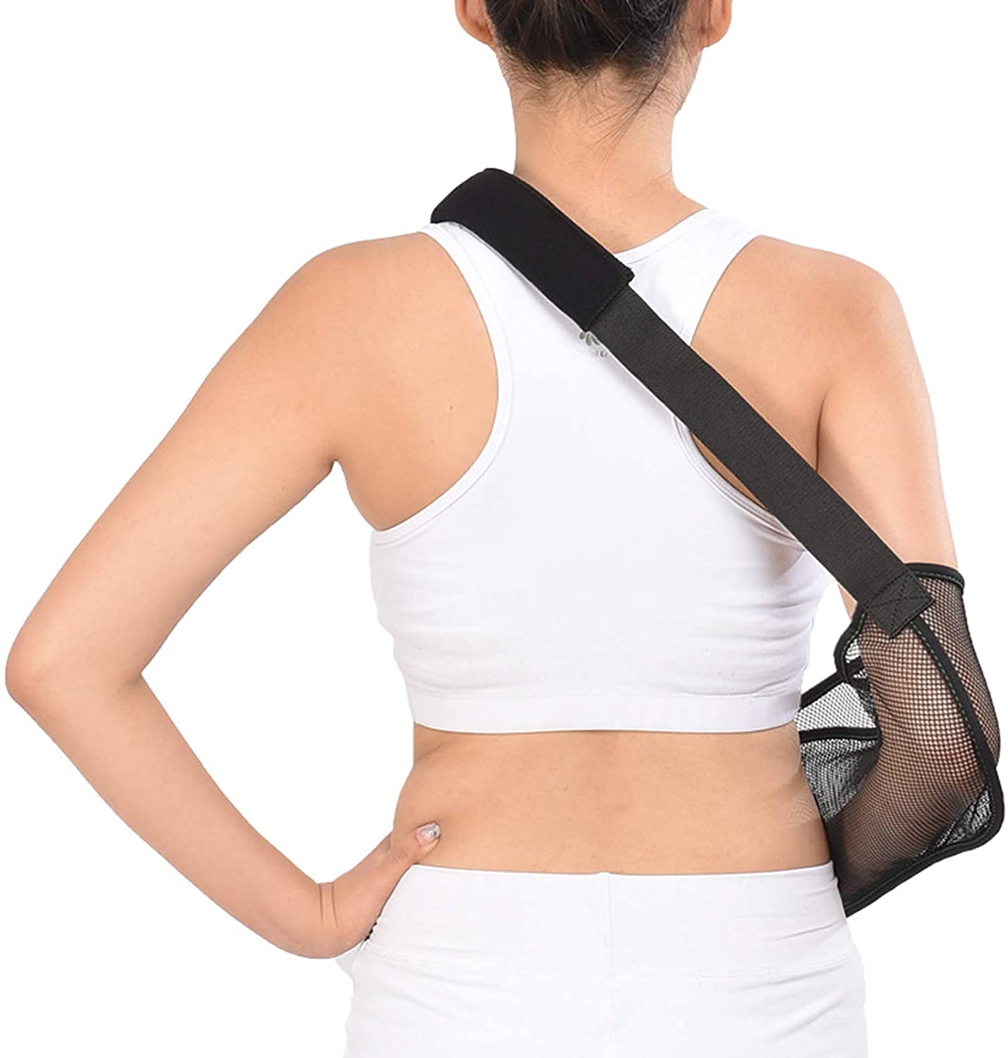 Cabestrillo Fijo para Codo, Malla Transpirable, Ligero, estabiliza el Brazo, el Hombro y la muñeca después de Lesiones o para un Brazo Roto, Correas Ajustables (Size : Xsmall Size)