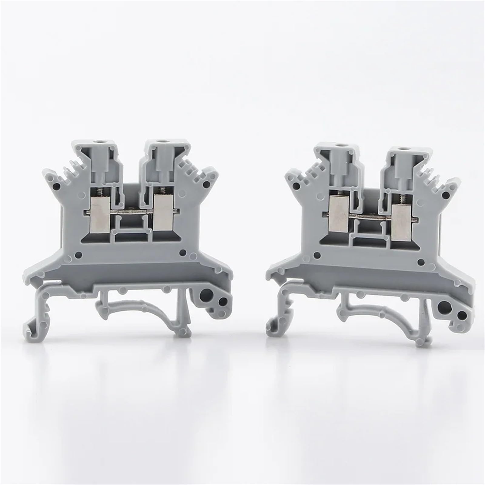Bloque de terminales de riel DIN for cables conductores, 10 unidades, UK-1.5N, conexión por tornillo universal, bloque de conectores de cables, bloque de regleta de terminales, 16 AWG