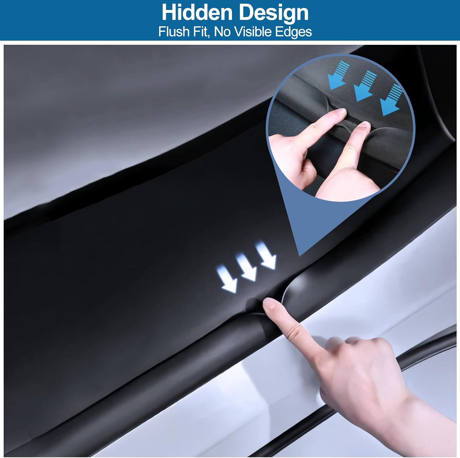 8PCS Tesla Model Y Juniper Door Sill Protector Entry Guards Anti-Kick Full Protect Front & Rear Door Entry Cover Scuff Plate Anti-Slip for Tesla Model Y Juniper 2025 2026 Accessories