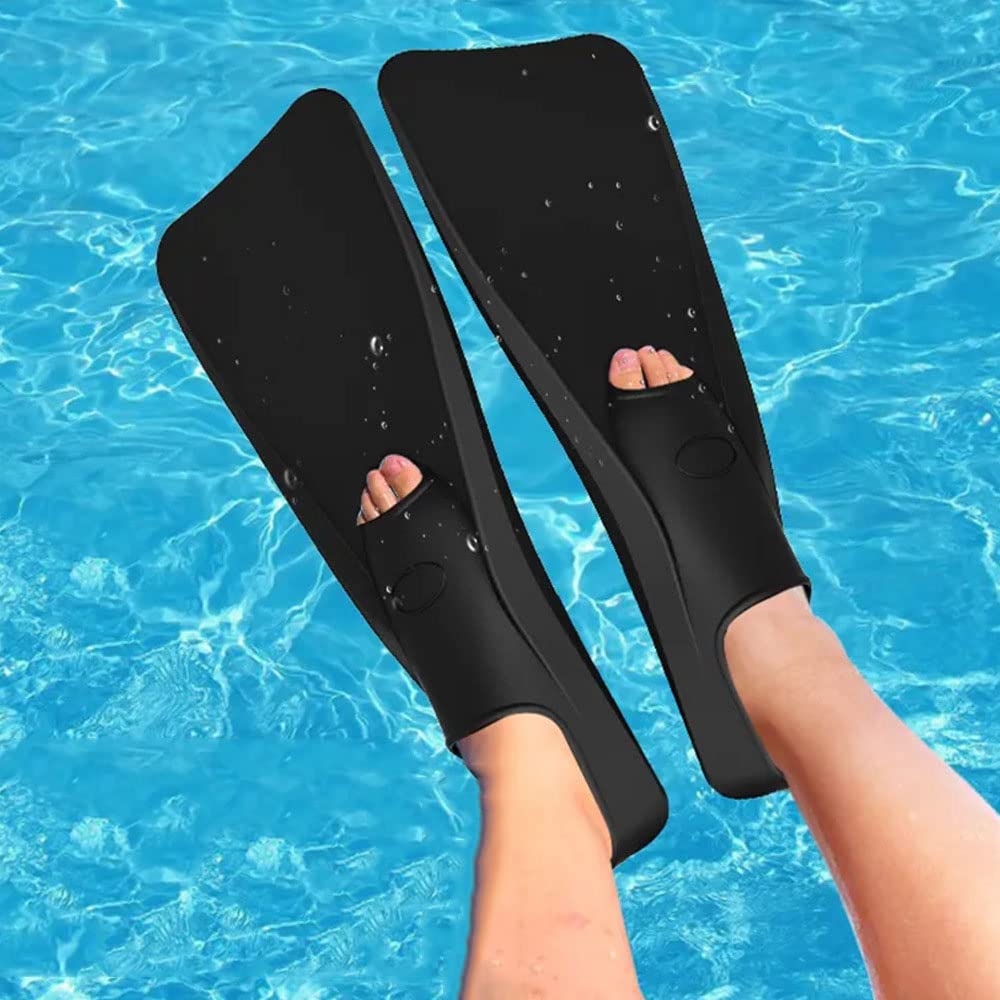 ENEN Aletas de Buceo, Aletas Natacion Piscina Ligeras Pala Corta Aletas de Viaje para Adultos para Entrenamiento, Natación en Aguas Abiertas, Buceo