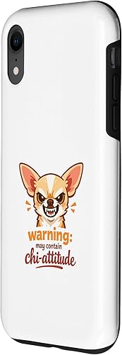 Miniatura 2 de Chihuahua Attitude Warning Funny Design Case for iPhone XR