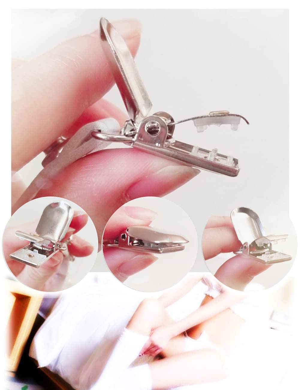 Adove Women Adjustable Leather Thigh Garter, Heart Shaped Leg Garter with Clips punk goth Garters for thigh high socks