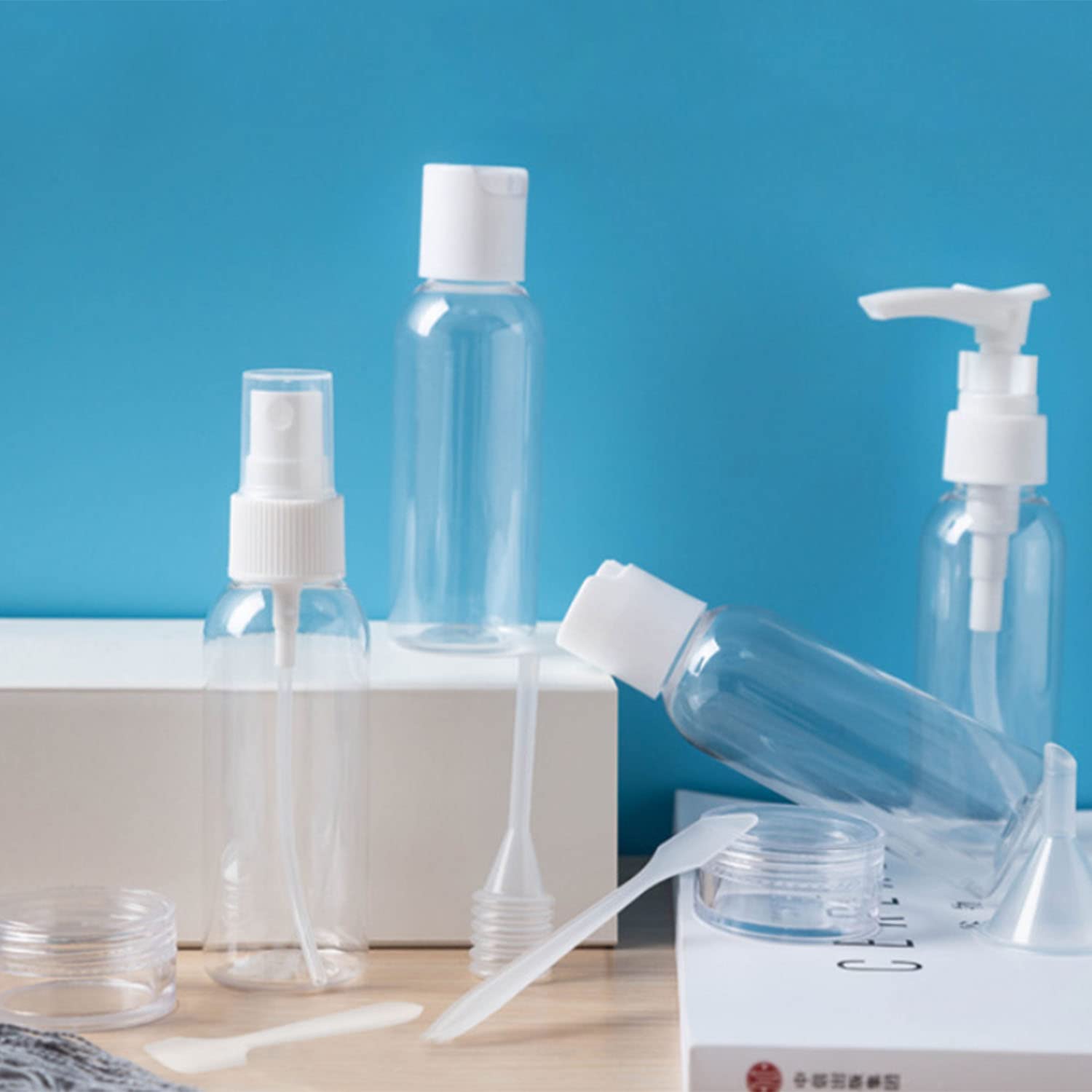 MORICOH 11 PCS Travel Bottles Set including 1 Flight Airport Security Liquid Bag, Travel Accessories - Image 3