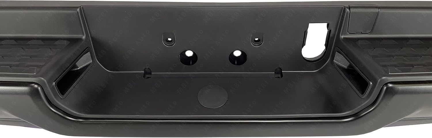 BUMPERS THAT DELIVER - Painted To Match, Steel Rear Step Bumper Assembly Compatible with 2019-2022 RAM 1500 w/Dual Exhaust 19-22, CH1103139