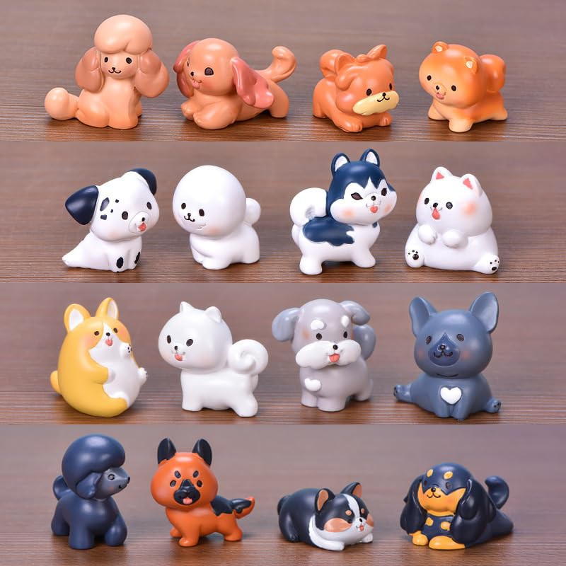20 Pcs Miniature Animal Pet Miniature Pet Doll Desktop Decor Cake Decoration, Cake Topper, Assoted Random Style