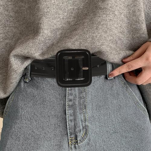 Fashion Women Wide Pu Waist Belt Adjustable Black Leather Belt for All-Match Dresses Coats Party Business Decor2