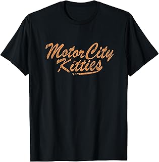 Motor City Kitties Sport Game Balls Fans Players T-Shirt