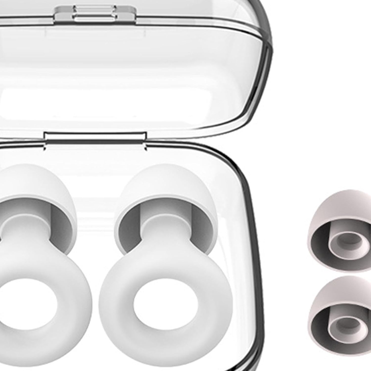 UJEAVETTEĀ® Ear Plugs For Noise Reduction Reusable Comfortable Noise Cancelling Earplugs White 2 61JFD3SefcL. SL1500