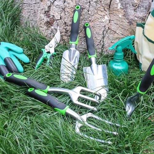 Set de herramientas de jardinería 19 piezas acero inoxidable miniatura 4