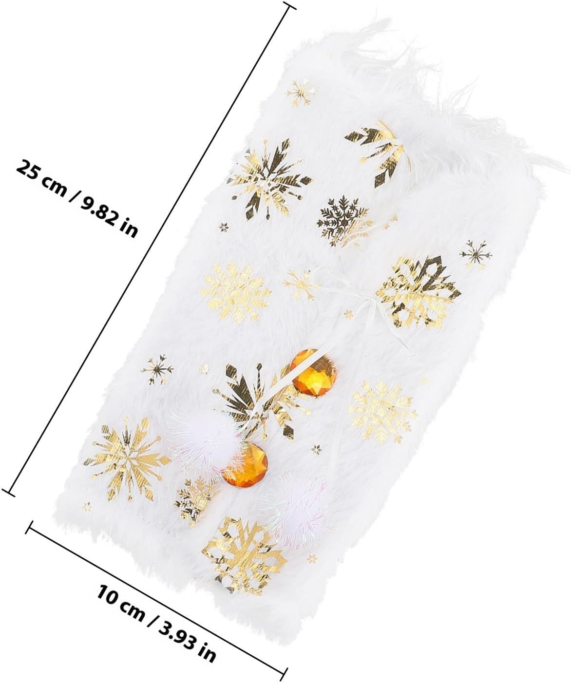 Xmas Wine Bottle Sleeve Cover Bag 2pcs Plush Christmas Decor