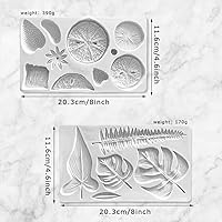 Vista 6 de Rolin Roly Moldes de silicona para pasteles de fondant, molde de silicona 3D para dulces, tortuga, hoja, moldes reutilizables, proyectos