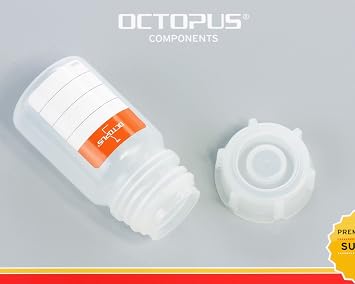 Octopus 3 Weithalsflaschen 50 ml aus LDPE rund mit Schraubdeckel