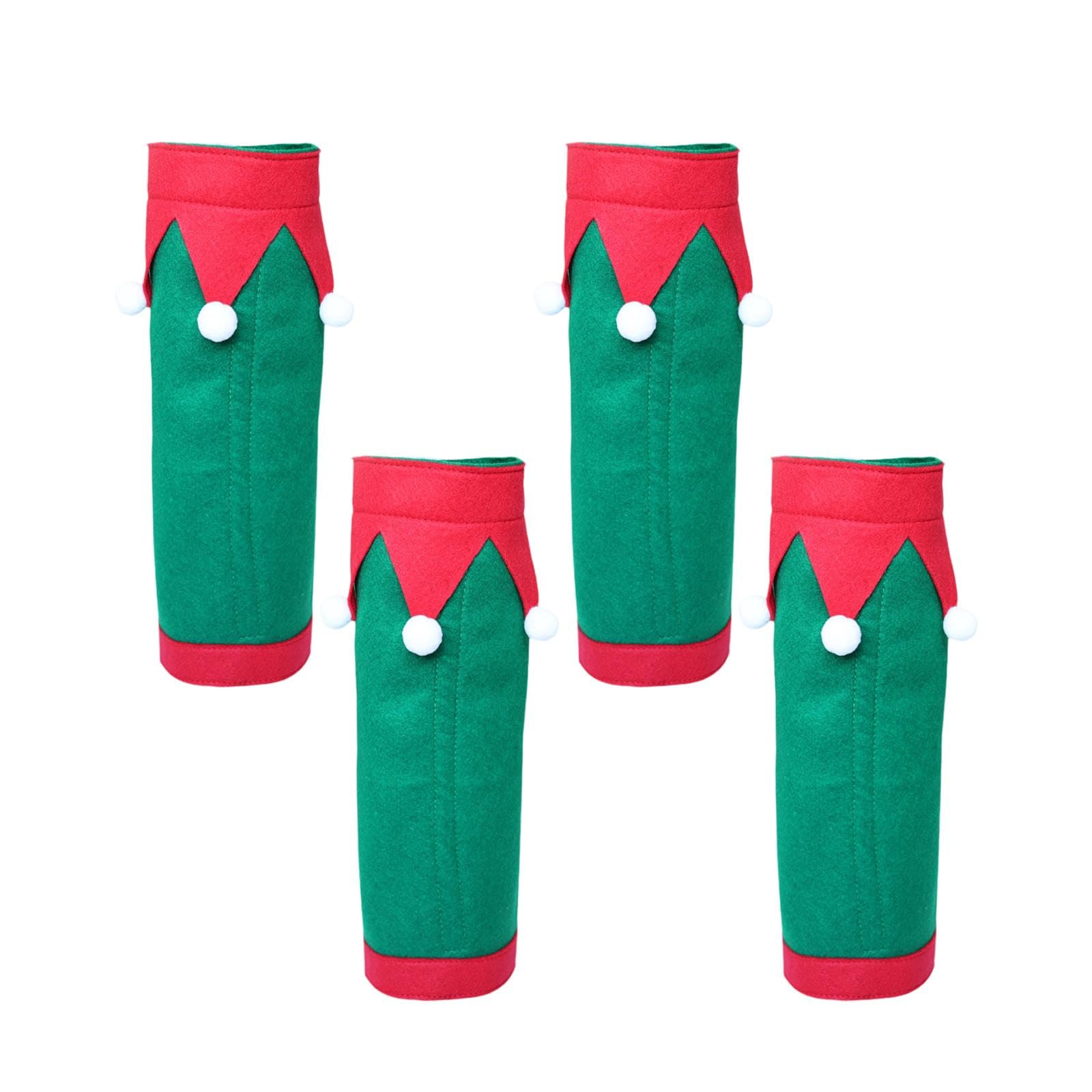 Guêtres de Noël pour chevaux vert protection chaleur et décoration équine réutilisable