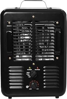 Lifesmart 1500W Milkhouse Utility Heater, Supplemental Heat for Garage, Basement, Office, Small Spaces, Electric Portable Space Heater