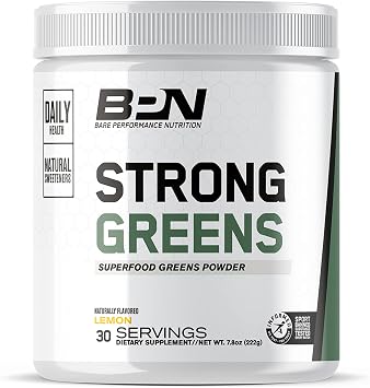 BARE PERFORMANCE NUTRITION BPN Creatine Monohydrate & Strong Greens Bundle