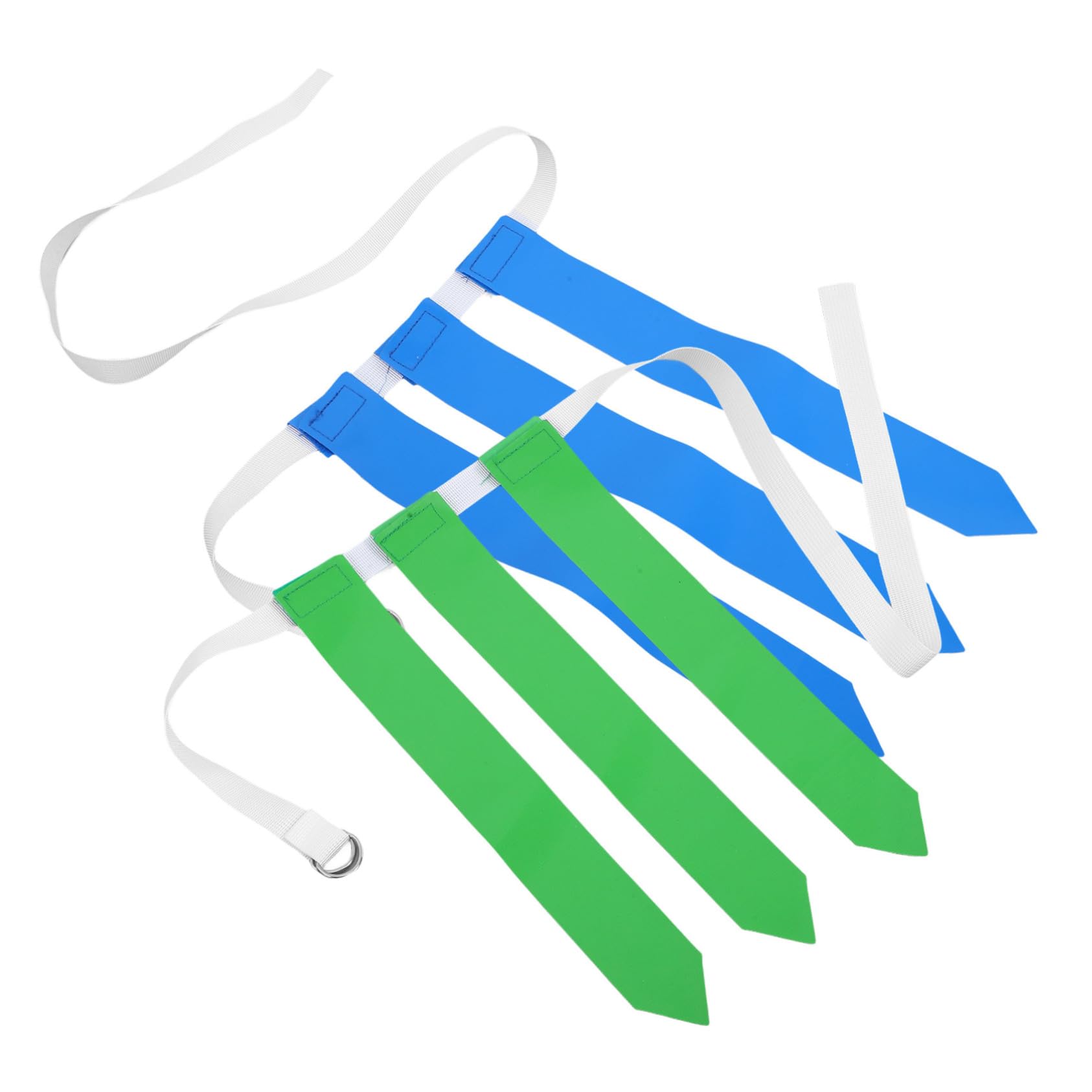 GOOHOCHY 2pcs Flag Football Belt Rugby Waist Flag Set Training Belt with Football for Boys and Girls Adults