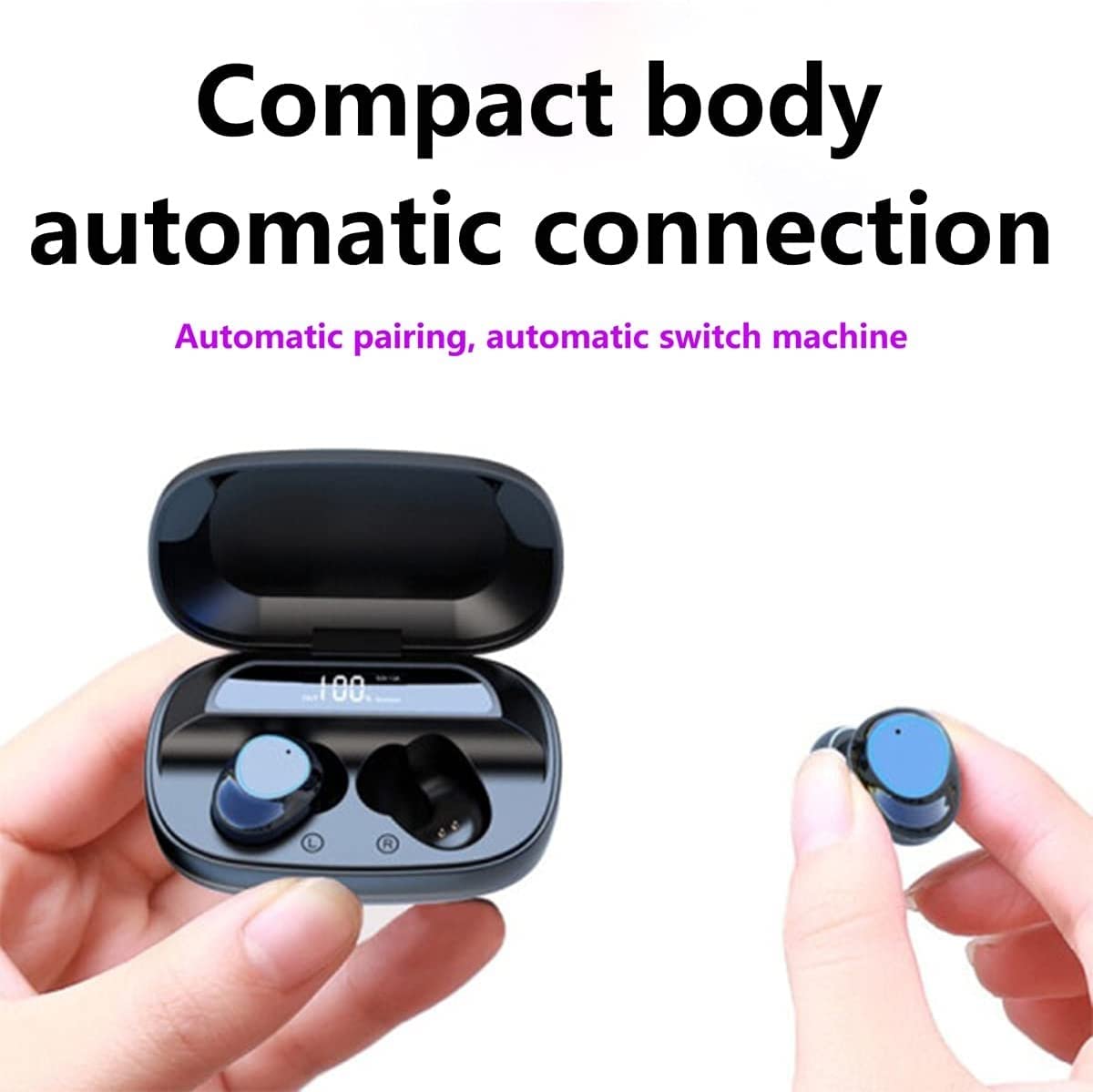 ARTSZY Auricolari wireless auricolari Bluetooth/cuffie stereo auricolari in microfono incorporato a orecchio Sound premium con basso profondo for il rumore di piccole dimensioni che cancellano gli uom