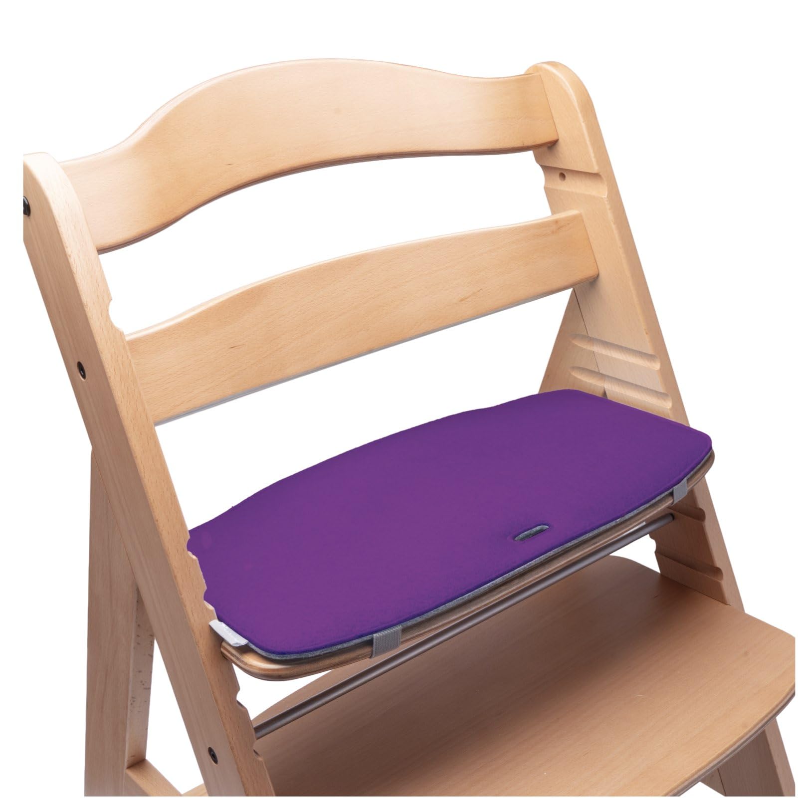 Sitzkissen Hochstuhl kompatibel mit Hauck Hochstuhl (lila) Sitzpolster Kissen Sitzauflage Stuhl Polster Auflage Filz - Zubehör für Kinderstuhl Holz | Mahona