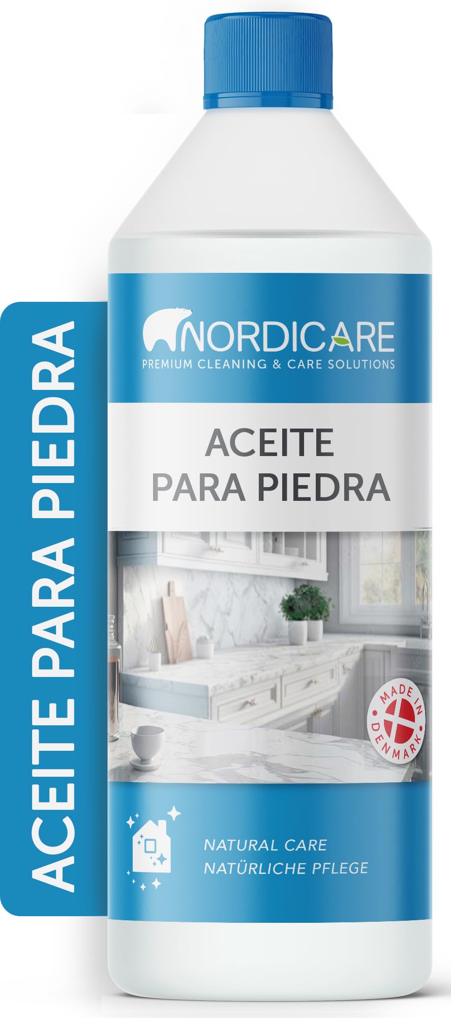 Aceite para piedra Nordicare contra manchas persistentes en encimeras 1L