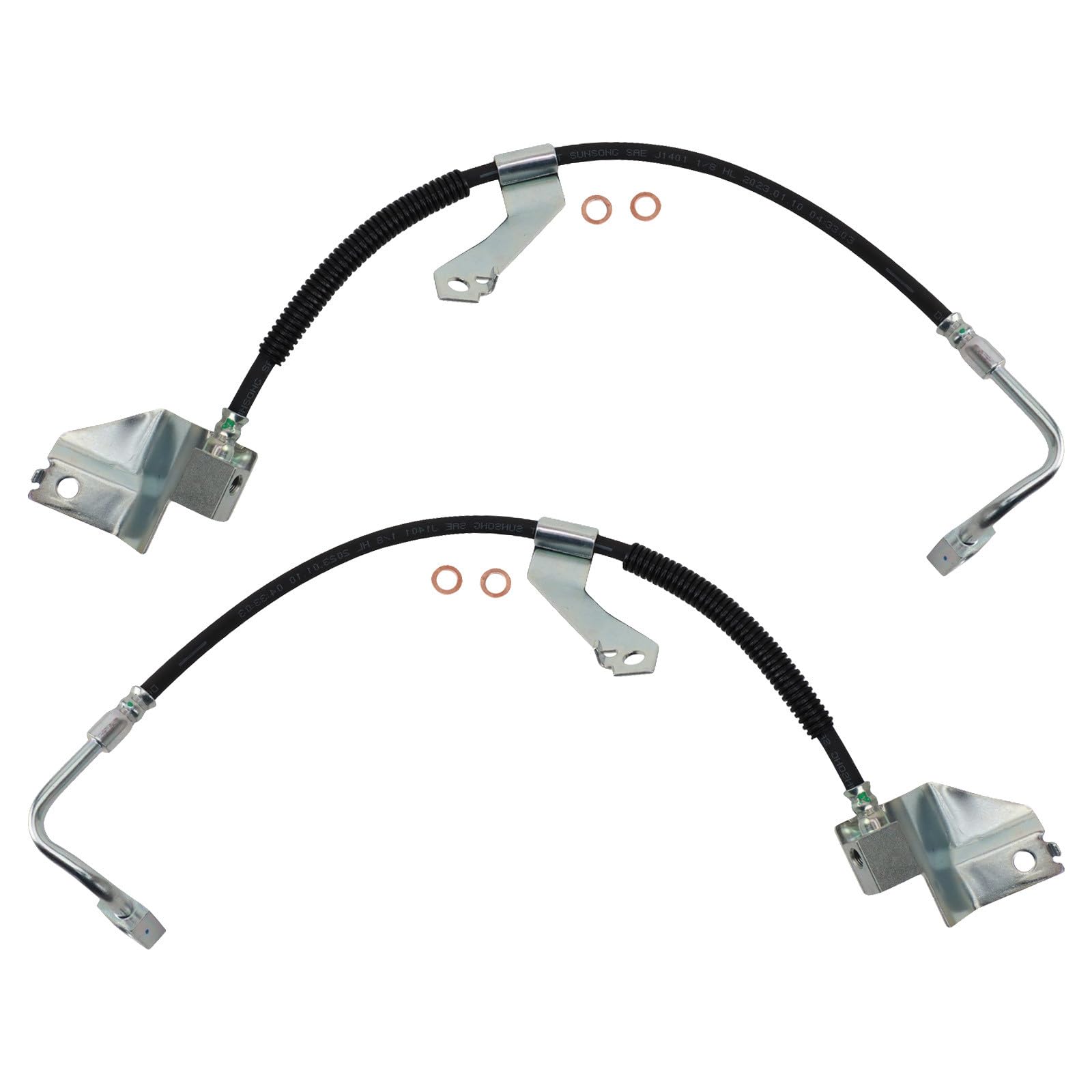 TRQ Front Brake Hose Set