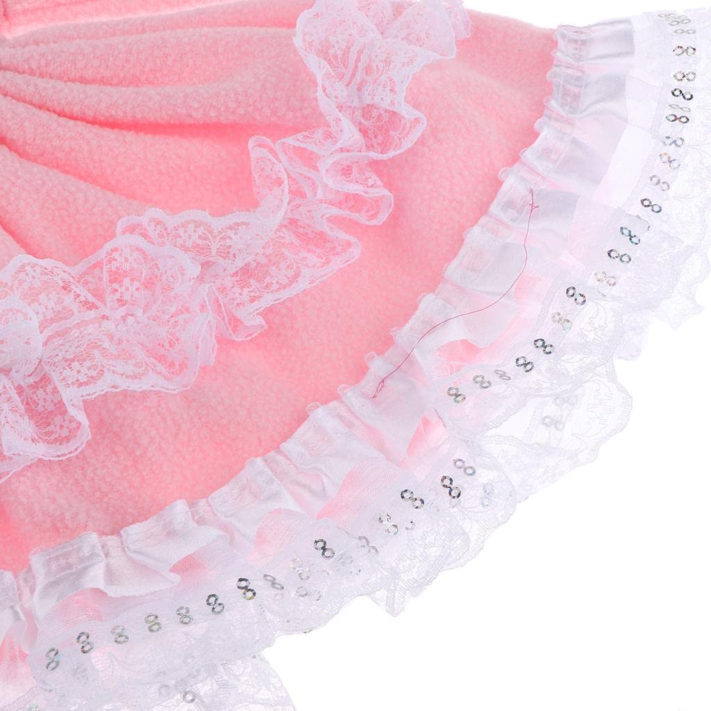 3 Stück BJD Puppenkleid Modepuppe Kleid Zubehör Set mit Prinzessin Schulterfreies Kleid Spitzenbesatz Baumwolle Niedlicher Puppe Puppen Ohrens