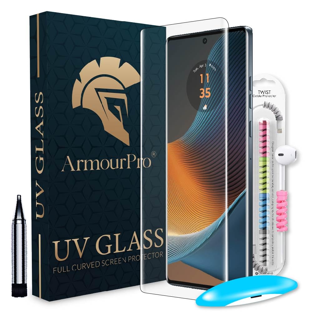 ArmourPro Tempered Glass for Motorola Edge 50 Fusion 5G with Edge to Edge Full Screen Coverage and Easy Installation Kit and Cable Protector, Pack of 1 (B0D833VV91) Amazon Price History, Amazon Price Tracker