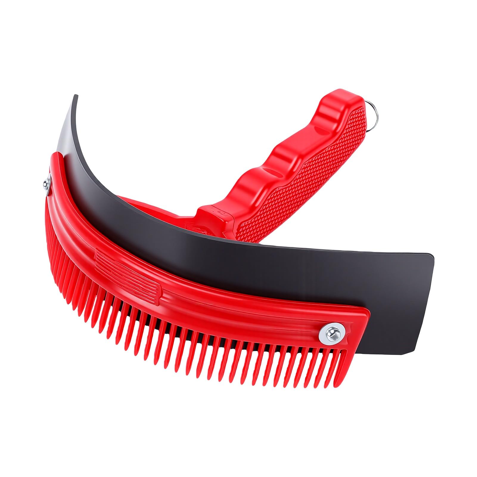 Fockety Kit De Aseo Para Caballos: Cepillo De Acero Inoxidable De Doble Cara (Con Lado Dentado Para Eliminar Polvo Y Pelo) Y Limpiacascos Reforzado; Set Completo Para El Cuidado Del