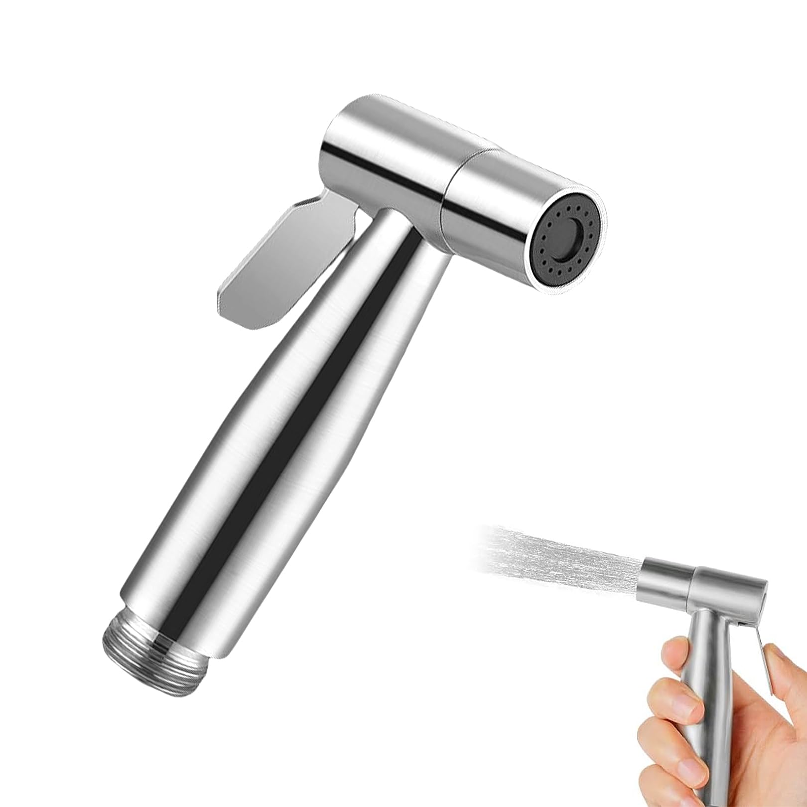 Handheld Bidet Sprayer, Stainless Steel Toilet Bidet Sprayer, Multi-Function Jet Sprays for Bathroom Douche Shattaf Hygiene Toilet Cloth Diaper Cleaning Pet (Sprayers Head Only)