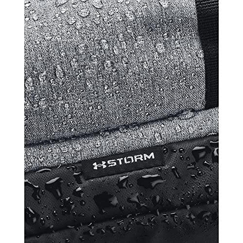 Under Armour unisex Gametime Backpack, Pitch Gray Medium Heather (012)/Leather Brown, One Size Fits All4