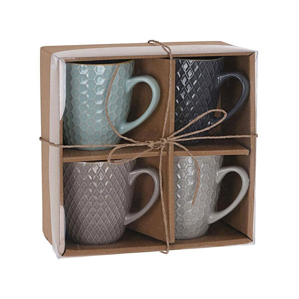 Lesser & Pavey - Set di 4 tazze da caffè in ceramica per la casa
