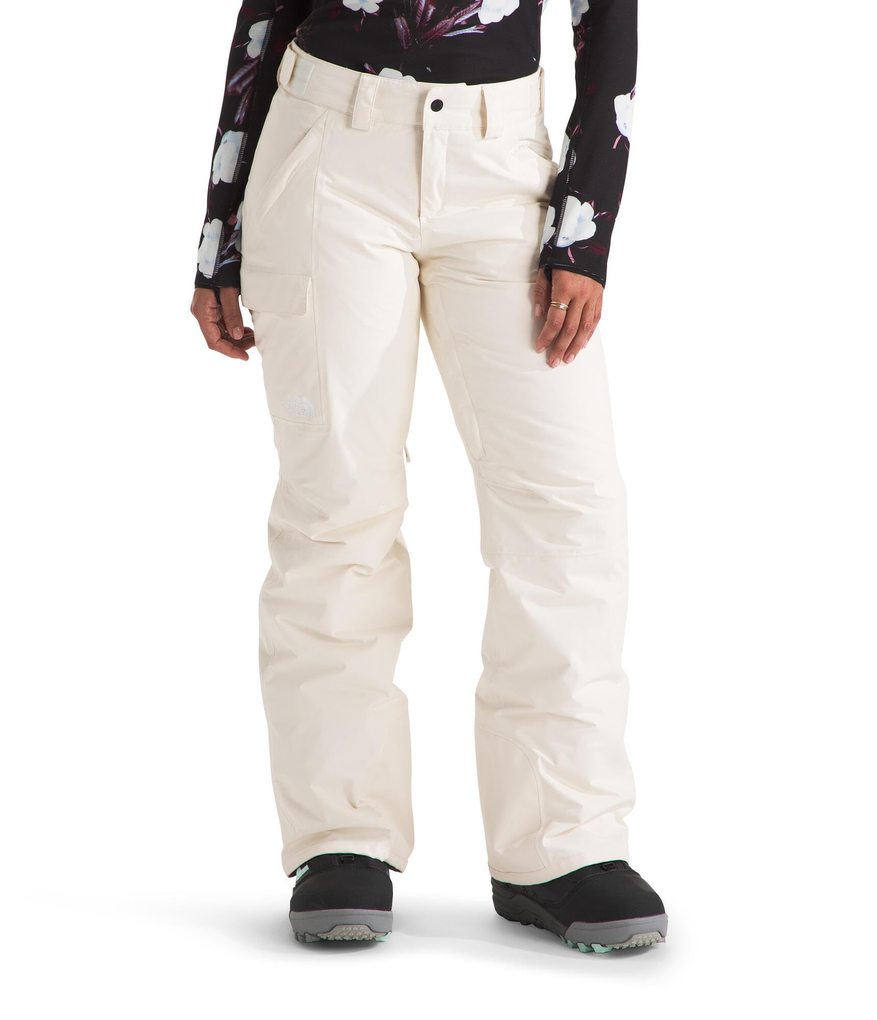 THE NORTH FACE Womens Freedom Insulated Pant Standard Plus Size Waterproof for Snow Sports Gaiters Adjustable Waist