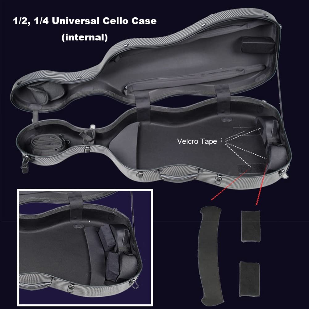 Amazon.co.jp: ホイール付きチェロケース、1/2 1/4 カーボンファイバー